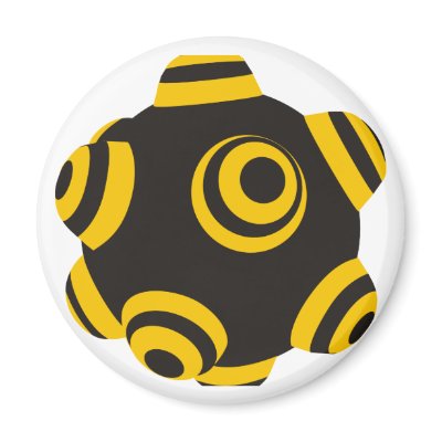 ClumpBubble Bumblebee Fridge Magnets by Palette8Bit