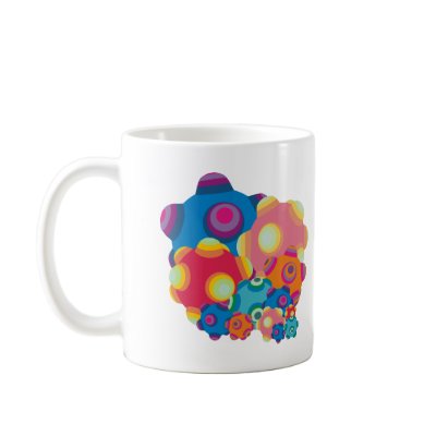 ClumpBubble Collage Coffee Mugs by Palette8Bit
