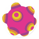 ClumpBubble Pink Purple Orange Sticker