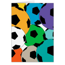 cluster of soccer balls