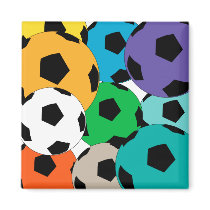 cluster of soccer balls