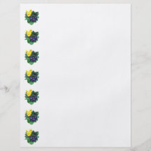 Clusters of Purple and Yellow Primroses Personalized Flyer