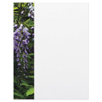 Clusters of Wisteria Letterhead Template