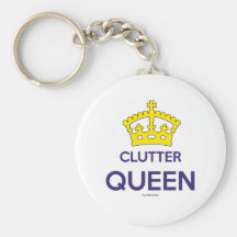 'Clutter Queen' Keychain