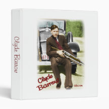 Clyde Barrow Vinyl Binders