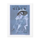 Clyde Fitch's Greatest Comedy, "Girls" Theatre Postcard