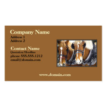Clydesdale Draught   Horse Business Card