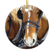 Clydesdale Draught   Horse Ornament ornaments