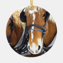 Clydesdale Draught   Horse Ornament