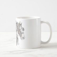 Clydesdale Draught   Horse Team Mug