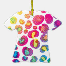 CMYK Cheetah Ornaments
