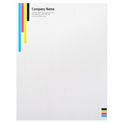 CMYK Colours letterhead by BluePlanet