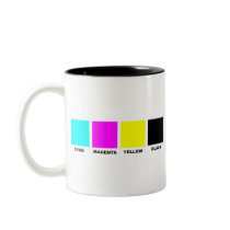 CMYK Four Colour Process Model Coffee Mugs