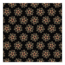 CMYK Fractal Star Pattern Photo Print