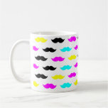CMYK hipster moustache pattern Mug