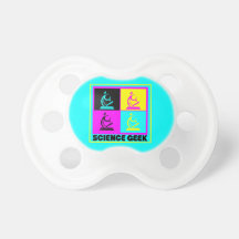 CMYK pop art microscope science geek design Pacifiers