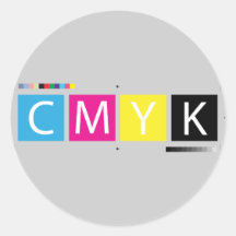 CMYK Pre-Press Colours Sticker