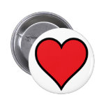 CMYK Red Heart Button