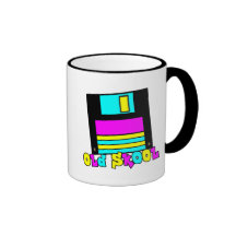 CMYK retro floppy disc old skool design Coffee Mugs
