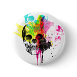 CMYK Skull Button