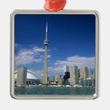 CN Tower and Skydome in Toronto, Ontario, Christmas Ornaments