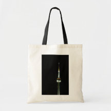 CN Tower, at night, Toronto, Ontario, Canada Tote Bags