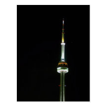 CN Tower, at night, Toronto, Ontario, Canada Post Card