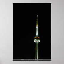CN Tower, at night, Toronto, Ontario, Canada Posters