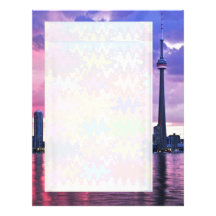 CN Tower : View from Centre Island Toronto Customized Letterhead