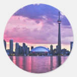 CN Tower : View from Centre Island Toronto Round Sticker