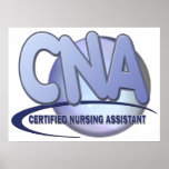 CNA BIG BLUE CERTIFED NURSING ASSISTANT POSTER