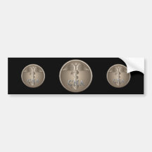 CNA Caduceus Bumper Stickers