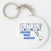 CNA Certified Nurse Assistant with Stethescope Key Chain