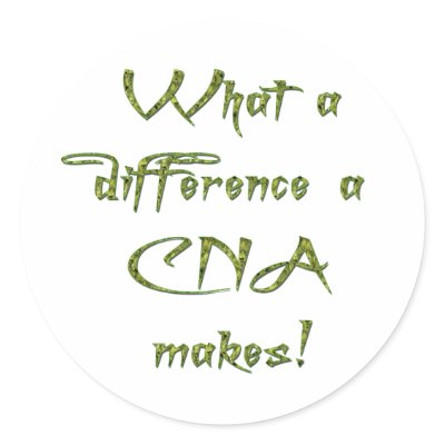 CNA ROUND STICKERS by occupationalgifts
