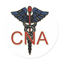 CNA ROUND STICKER