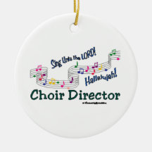 Cnotes Church Choir Director Christmas Ornaments