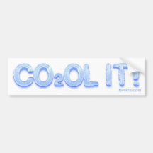 CO2OL IT! bumper sticker