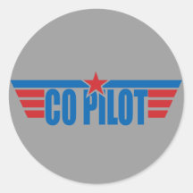 Co-Pilot Wings Badge - Aviation Sticker