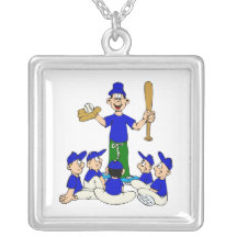coach and team personalized necklace