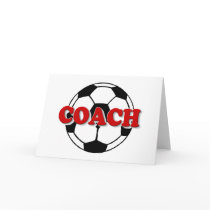 Coach (Soccer Ball) Greeting Card