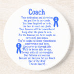 Coach Thank You Beverage Coaster