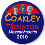 COAKLEY Senate 6" Button