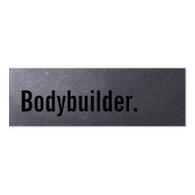 Coal Black Bodybuilding Mini Business Card