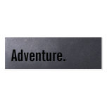 Coal Black Travel Adventure Mini Business Card