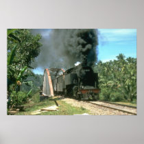 Coal empties for Padang Panjang are hauled by 2-6- Posters