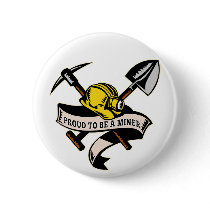 coal miner hat shovel spade pickax scroll pin