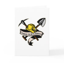 coal miner hat shovel spade pickax scroll cards
