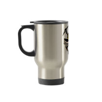 coal miner hat shovel spade pickax scroll mug
