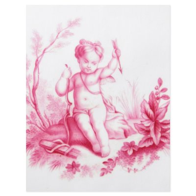 Coalbrookdale porcelain Cupid, painted 1865 Flyers by moorabool
