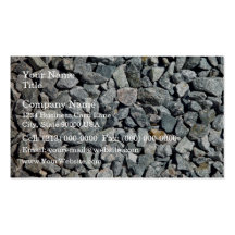 Coarse Granite Gravel Close Up Business Card Template